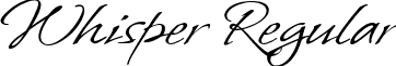 Whisper Regular font - Whisper.ttf