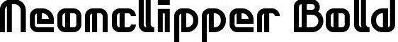 Neonclipper Bold font - neonclipper_bold.ttf