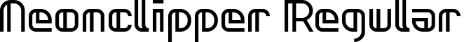 Neonclipper Regular font - neonclipper_normal.ttf