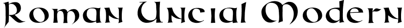 Roman Uncial Modern font - RomanUncialModern.ttf