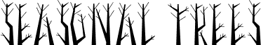 Seasonal Trees font - Seasonal-Trees.ttf