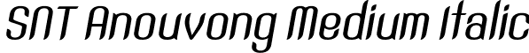 SNT Anouvong Medium Italic font - SNT Anouvong Medium Italic.ttf