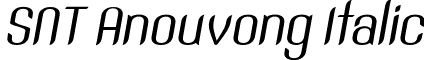 SNT Anouvong Italic font - SNT Anouvong Regular Italic.ttf