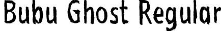 Bubu Ghost Regular font - Bubu_Ghost.ttf