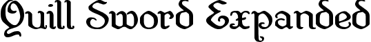 Quill Sword Expanded font - quillswordexpand.ttf