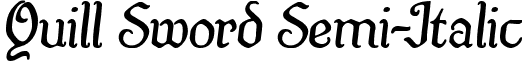 Quill Sword Semi-Italic font - quillswordsemital.ttf