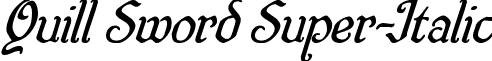 Quill Sword Super-Italic font - quillswordsuperital.ttf