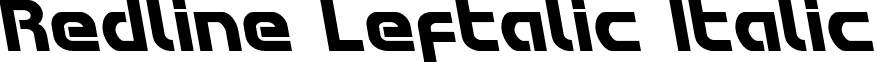 Redline Leftalic Italic font - redlineleft.ttf