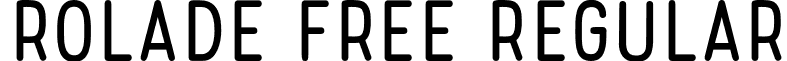 Rolade Free Regular font - Rolade Free.otf