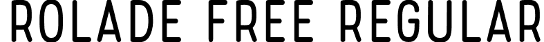 Rolade Free Regular font - Rolade Free.ttf