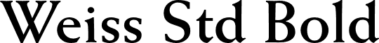 Weiss Std Bold font - WeissStd-Bold.otf