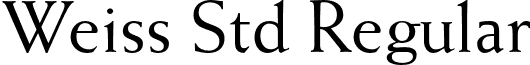 Weiss Std Regular font - WeissStd.otf