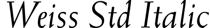 Weiss Std Italic font - WeissStd-Italic.otf