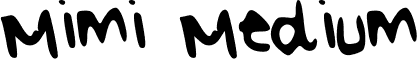 Mimi Medium font - Mimi.ttf