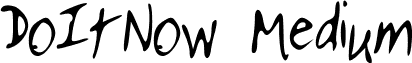 DoItNow Medium font - Do_It_Now.ttf