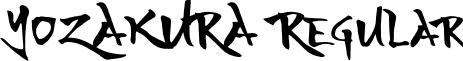 YOZAKURA Regular font - YOZAKURA-Regular.otf