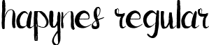 Hapynes Regular font - Hapynes-Regular.ttf