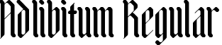 Adlibitum Regular font - Adlibitum TRIAL.ttf