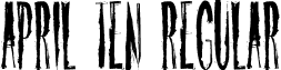 April Ten Regular font - AprilTen-Regular.otf