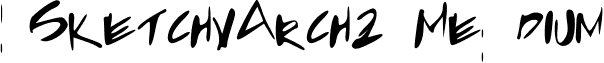 SketchyArch2 Medium font - SketchyArch2.ttf