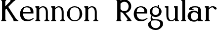 Kennon Regular font - Kennon.ttf