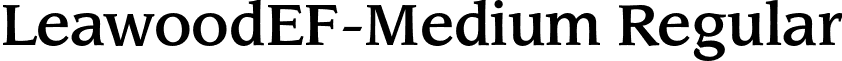 LeawoodEF-Medium Regular font - LeawoodEF-Medium.otf