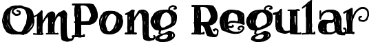 OmPong Regular font - HaggardFrogDemo.otf