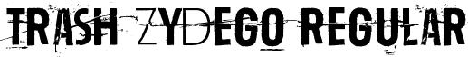 Trash Zydego Regular font - Trash Zydego.otf