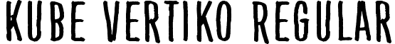 Kube Vertiko Regular font - Kube Vertiko.otf