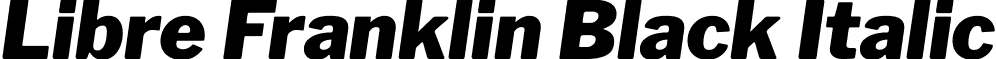 Libre Franklin Black Italic font - LibreFranklin-BlackItalic.ttf