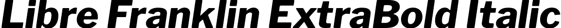 Libre Franklin ExtraBold Italic font - LibreFranklin-ExtraBoldItalic.otf