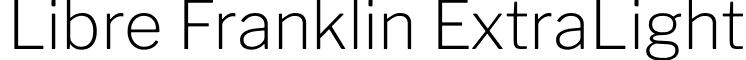 Libre Franklin ExtraLight font - LibreFranklin-ExtraLight.ttf