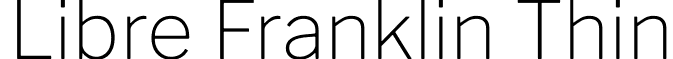 Libre Franklin Thin font - LibreFranklin-Thin.ttf