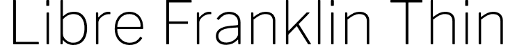 Libre Franklin Thin font - LibreFranklin-Thin.otf
