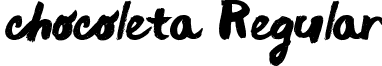 chocoleta Regular font - chocoleta.otf