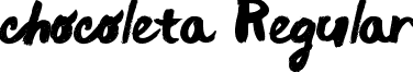 chocoleta Regular font - chocoleta.ttf