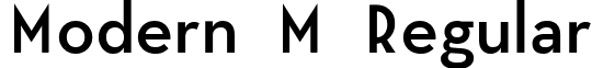 Modern M Regular font - modern M.ttf