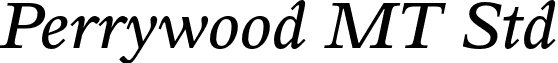 Perrywood MT Std font - Perrywood_MT_Std_Semibold_Cn_It.otf