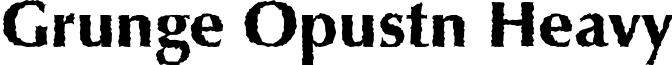 Grunge Opustn Heavy font - Grunge_Opustn_Heavy.ttf