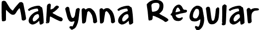 Makynna Regular font - Makynna.otf