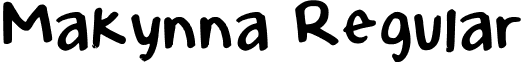 Makynna Regular font - Makynna.ttf