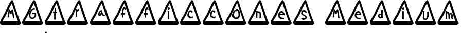 MGtrafficcones Medium font - MGtrafficcones.ttf