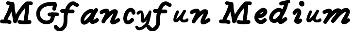 MGfancyfun Medium font - MGfancyfun.ttf