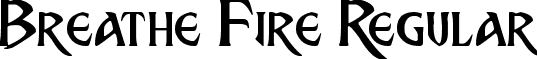 Breathe Fire Regular font - Breathe Fire.otf