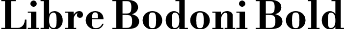 Libre Bodoni Bold font - LibreBodoni-Bold.otf