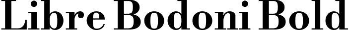 Libre Bodoni Bold font - LibreBodoni-Bold.ttf