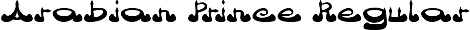 Arabian Prince Regular font - Arabian Prince.ttf