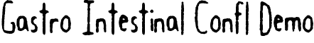 Gastro Intestinal Confl Demo font - giconfl-demo.ttf