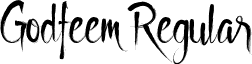 Godfeem Regular font - Godfeem.otf