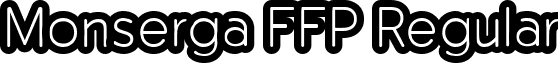 Monserga FFP Regular font - Monserga-regular-FFP.ttf